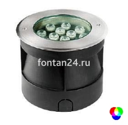 Встраиваемый LED-прожектор 12-диодный 12/24VDC IP67, Д=180 мм RGB Встраиваемый LED-прожектор 12-диодный 12/24VDC IP67, Д=180 мм RGB