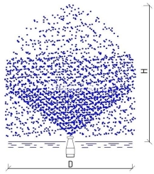 Фонтанная насадка Spraying jet 3/8", 5 мм