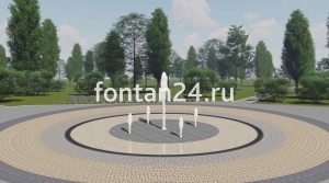 Уличный фонтан "Ария" ø=3 м