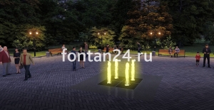 Уличный фонтан "Кубик-Рубик малый" 2x2 м